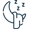 sleeping moon icon